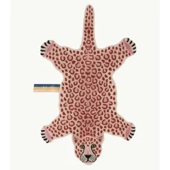 Doing Goods - Pink Leopard Gulvtæppe - Large - 150x88x2 cm