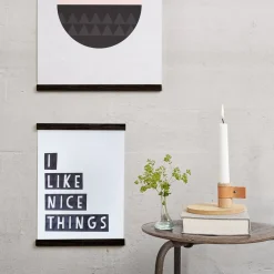 Ekta Living - Plakatholder - Wall Sticks - Sort - A3 - 30x40 cm