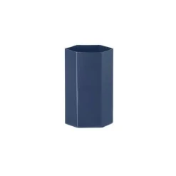 Ferm Living - Hexagon vase - blå
