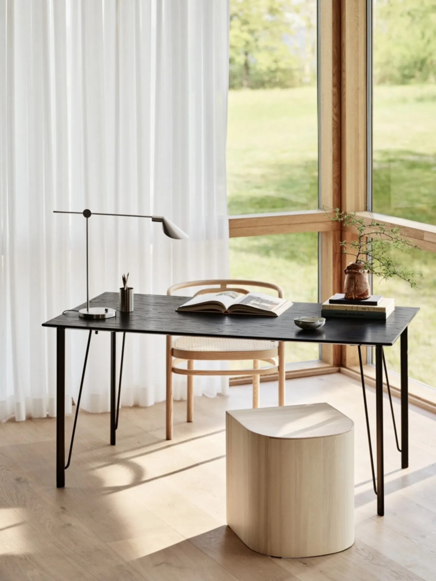 Fritz Hansen - Bordlampe - MS021 - Stål