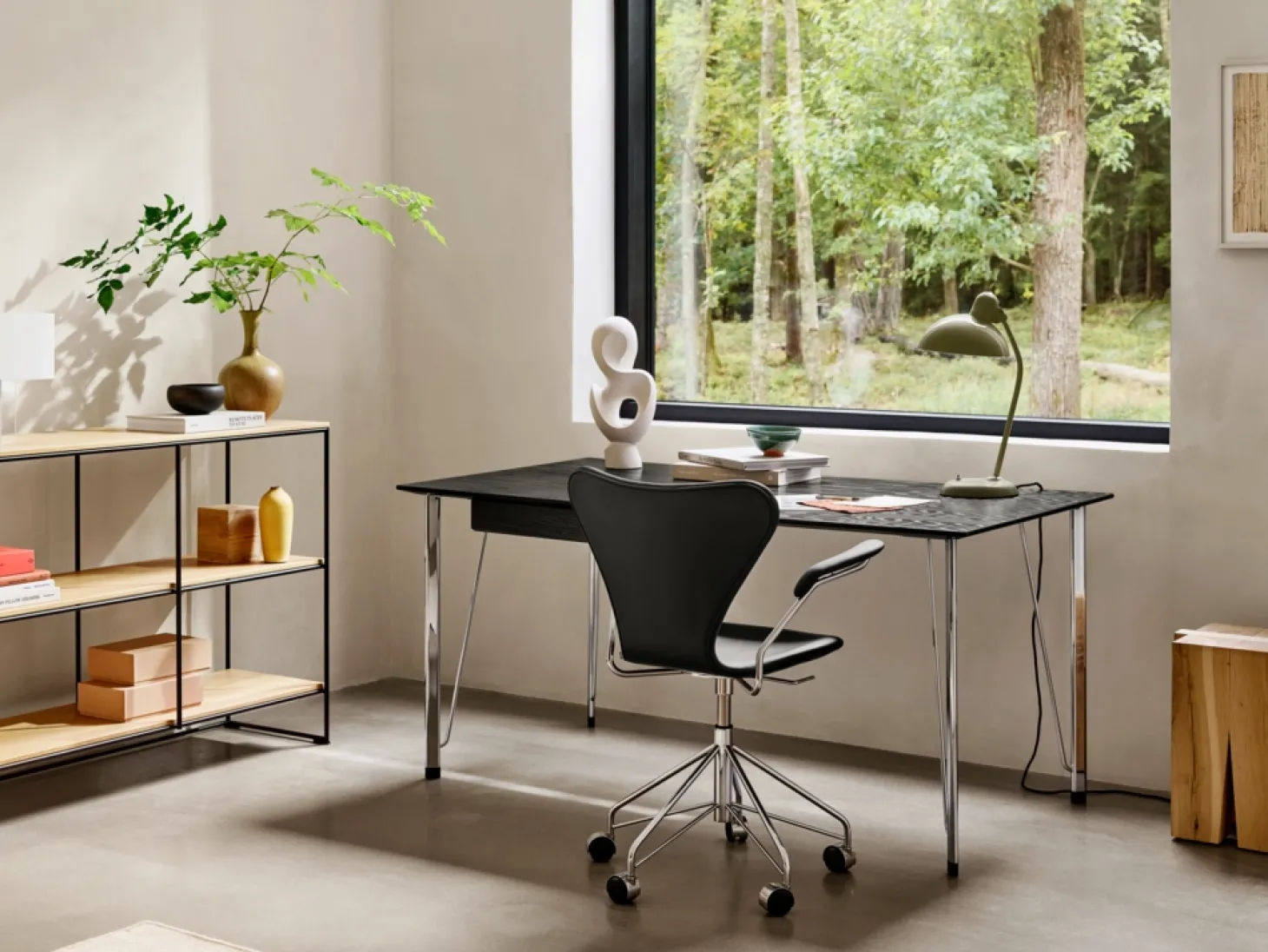 Fritz Hansen - Kaiser Idell 6556-T - Bordlampe - Oliven grøn