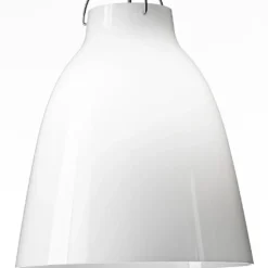 Fritz Hansen - Loftlampe - Caravaggio Opal - P3 Large - Silver ledning 6m