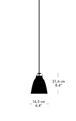Fritz Hansen - Loftlampe - Caravaggio™ Matt - Støvet Grøn - P1 Small