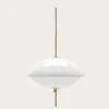 Fritz Hansen - Loftlampe - Clam - Opal/Messing - Ø55