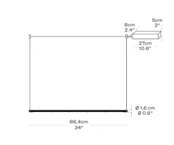 Fritz Hansen - Pendel - OneLine Zigbee - Sort