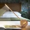 Gingko - Octagon One Plus Portable Alarm Clock Desk Light Bamboo