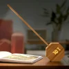 Gingko - Octagon One Plus Portable Alarm Clock Desk Light Cherry