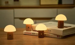 Gingko - Super Mini Alice Mushroom Lamp - White Ash