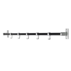 Habo - Knagerække Elegant - aluminium/sort