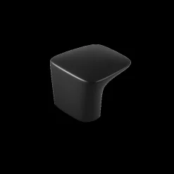 Habo - Krog - 29x35 mm - Mat Sort - 2 stk.