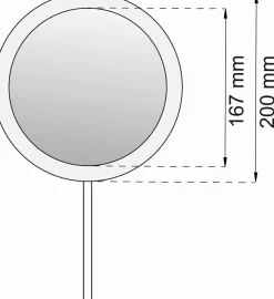 Habo - Makeupspejl - Led - Ø 16-20 cm