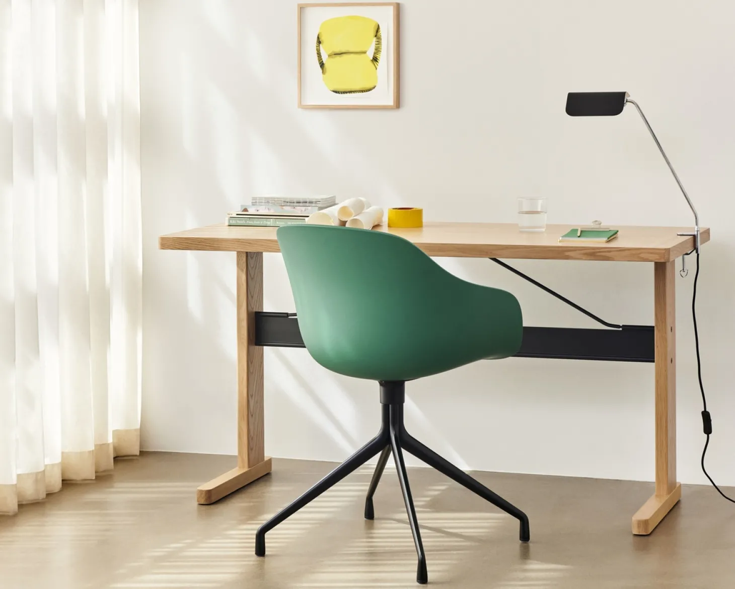 HAY - Bordlampe - Apex Desk Clip Lamp - Emerald Grøn