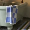 Hay - Check Bath Mat (Organic) - W50 x L90 - Steel Blue - Steel blue - 479