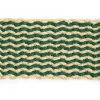 Hay - Coco Door Mat - Dark Green & White - Dark green and white - 619