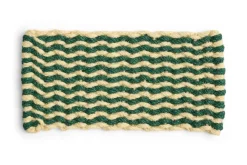 Hay - Coco Door Mat - Dark Green & White - Dark green and white - 619