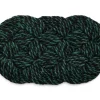 Hay - Coco Door Mat - Swirl - Green and black