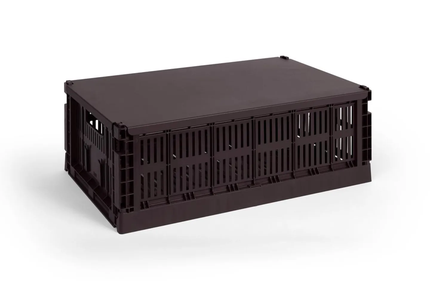 HAY Colour Crate Lid Metal - Large - Bordeaux