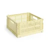 HAY Colour Crate - Medium Square - Light yellow