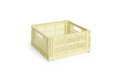 HAY Colour Crate - Medium Square - Light yellow