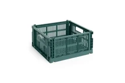 HAY Colour Crate - Medium Square - Dark green