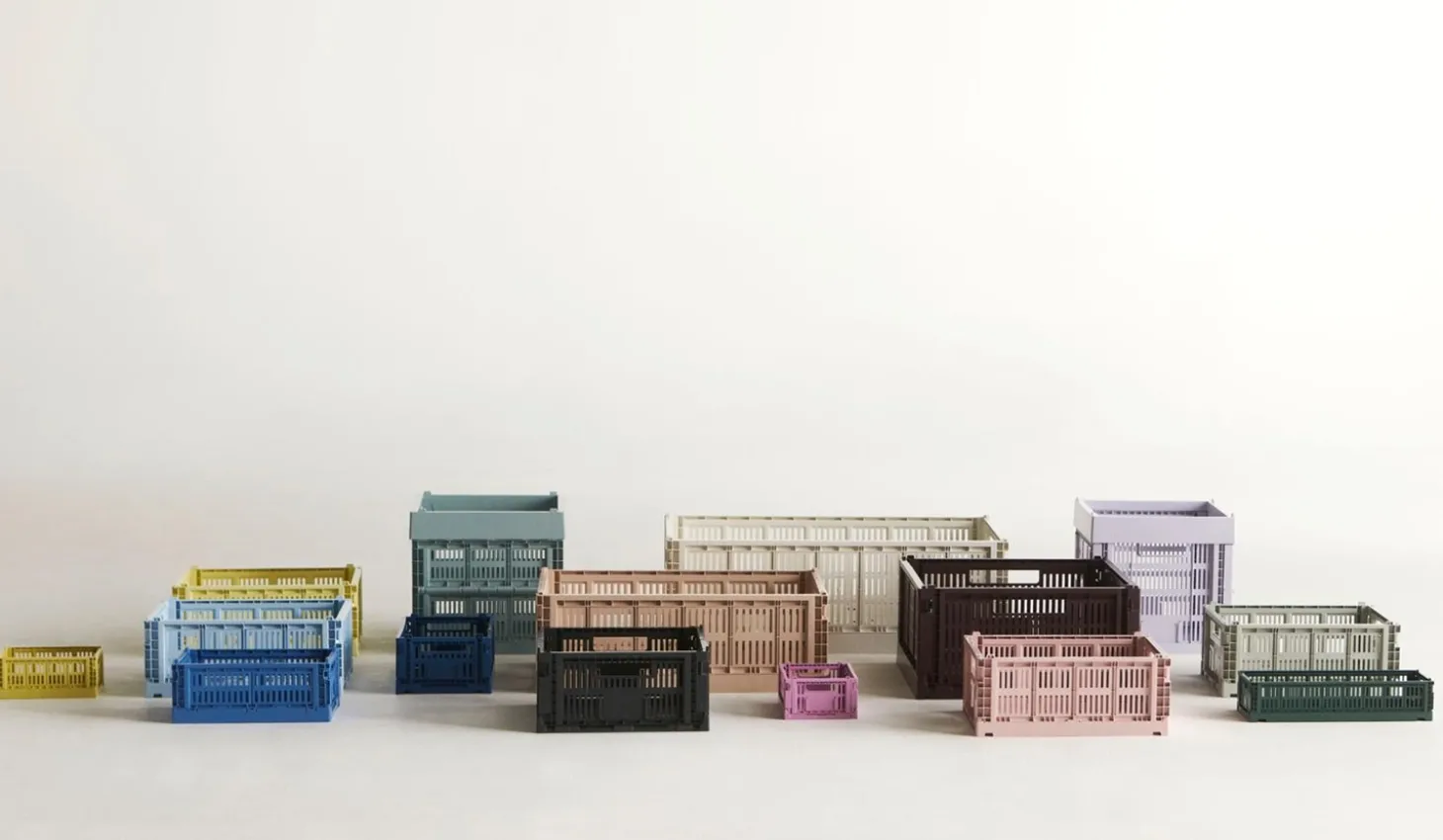 HAY Colour Crate Mini - Oblong - Dark green