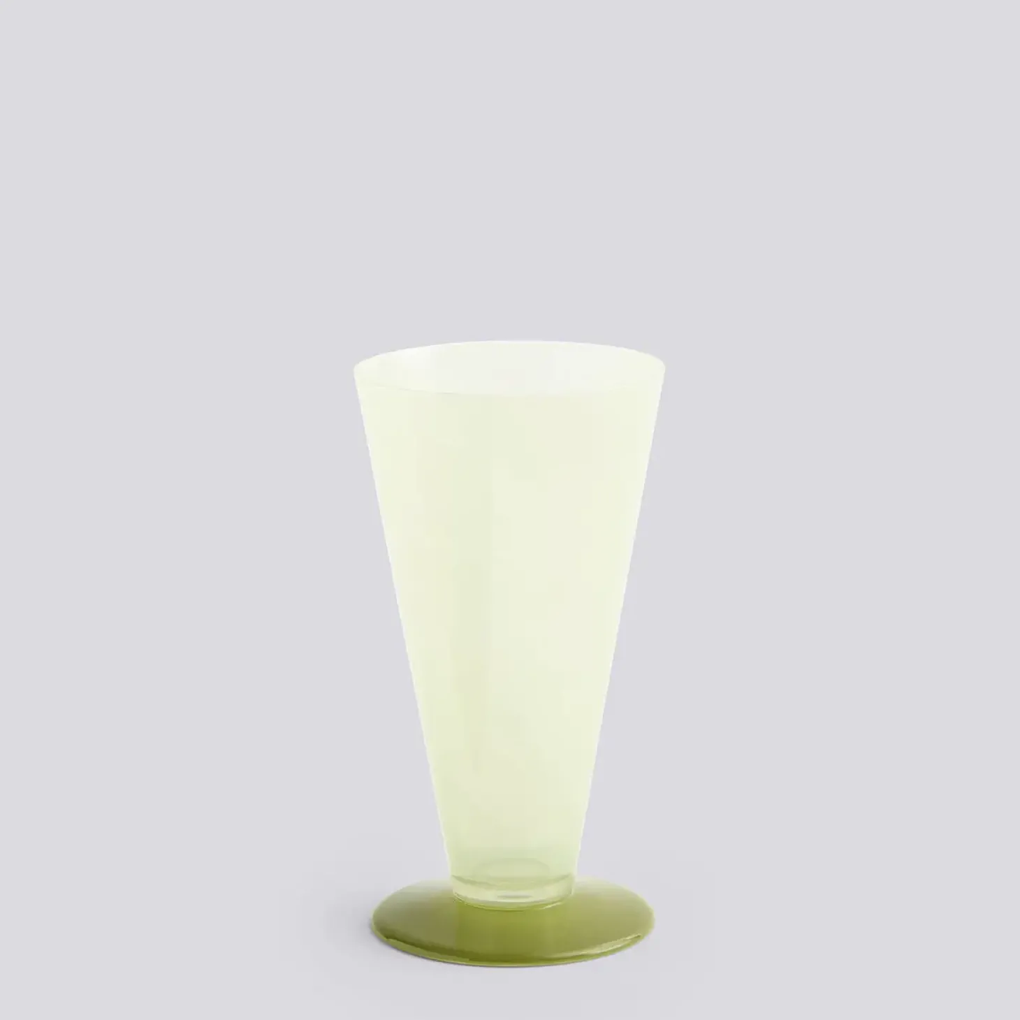 Hay - Conical Vase - Small - Lys grøn/mørk lime