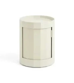Hay - Facet Cabinet - Low - Eggshell - Hvid - 49 cm - sidebord med hjul