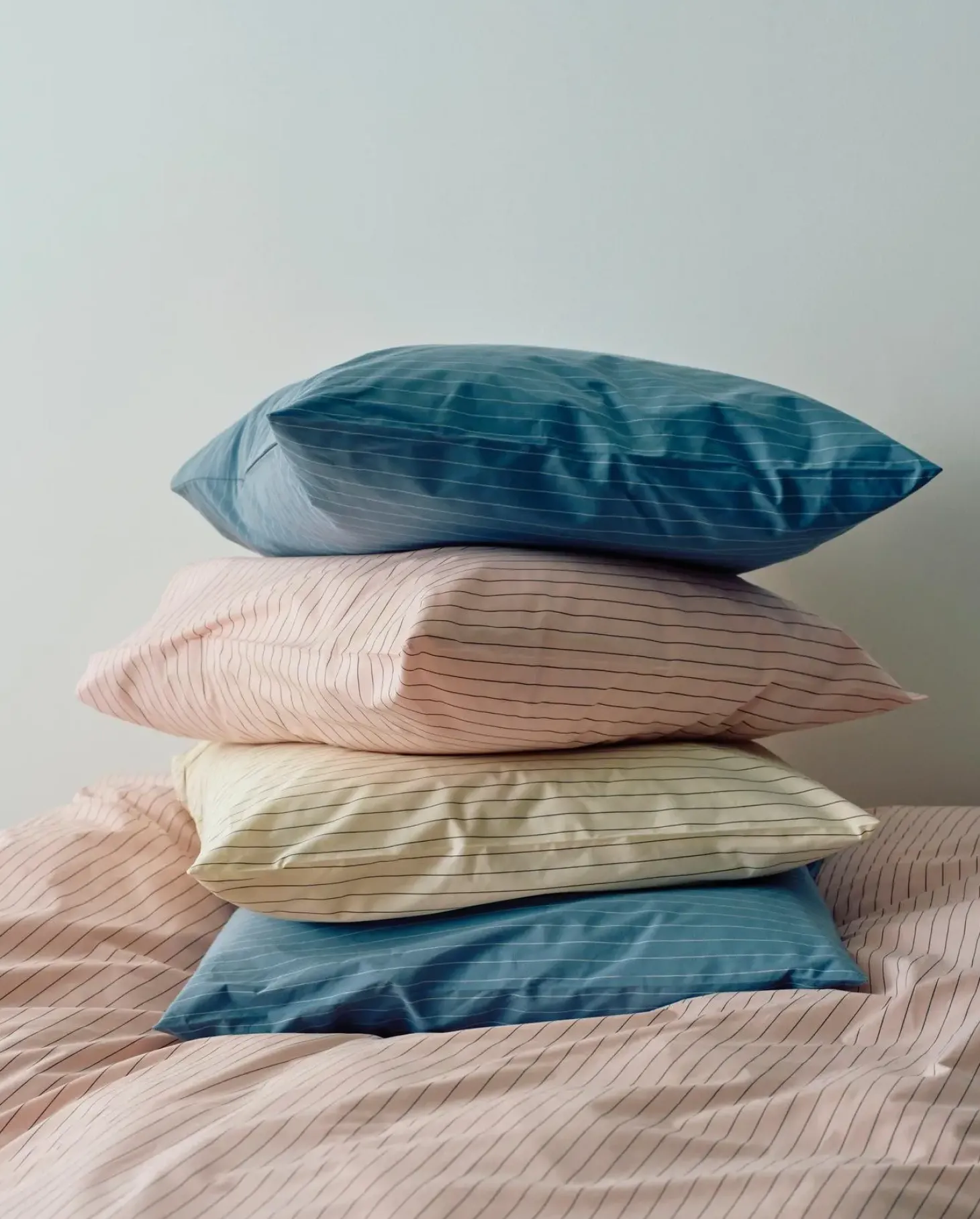 Hay - Fineline Pillow Case - 63 x 60 - Soft pink