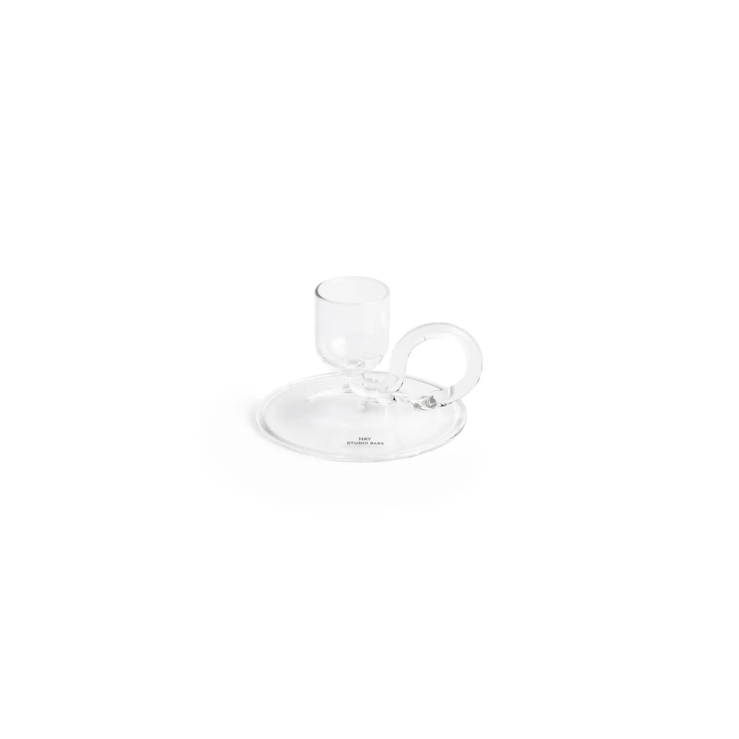 Hay - Lysestage - Tiny - Curved - Clear - Højde 5 cm