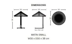 HAY - Matin bordlampe - lavendel skærm (small)