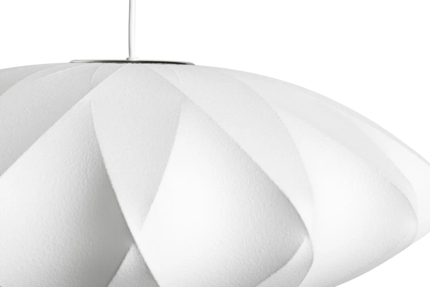HAY - NELSON Saucer Crisscross Bubble Pendant - small - off white