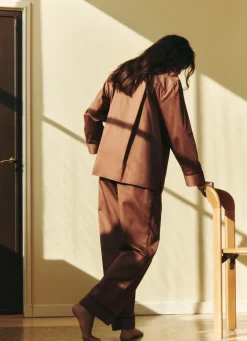 HAY - Outline Pyjama - Bukser - Str. S/M - Milk Chocolate