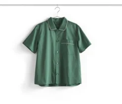 HAY - Outline Pyjama - Kortærmet Shirt - M/L - Emerald Green