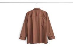 HAY - Outline Pyjama - Langærmet Shirt - S/M - Milk Chocolate