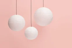 HAY - Paper Shade - Lampeskærm/Rispapir - Ø50 cm - Hvid