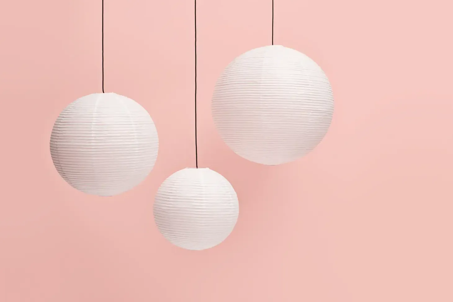 HAY - Paper Shade - Lampeskærm/Rispapir - Ø60 cm - Hvid