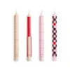 Hay - Pattern Candle - Reds and bordeaux, Set of 4