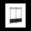 Hay - Reol - Pier System 1002 - 2 kolonner - Sort - 162 X 34 X 209 cm