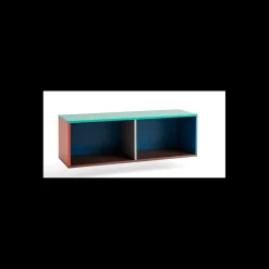 Hay - Reol til Væg - Colour Cabinet - Multi favet - Medium, B120 X D39 X H39 cm