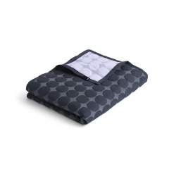 Hay - Sengetæppe - Mega Dot - Organic - Midnight Blue - 235x245