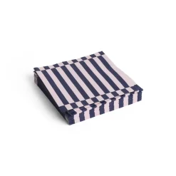 Hay - Servietter - Lunch - 20 stk. 33x33 cm - Lyserød/Mørkeblå Striber