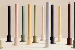 Hay - Square Candle - Raspberry
