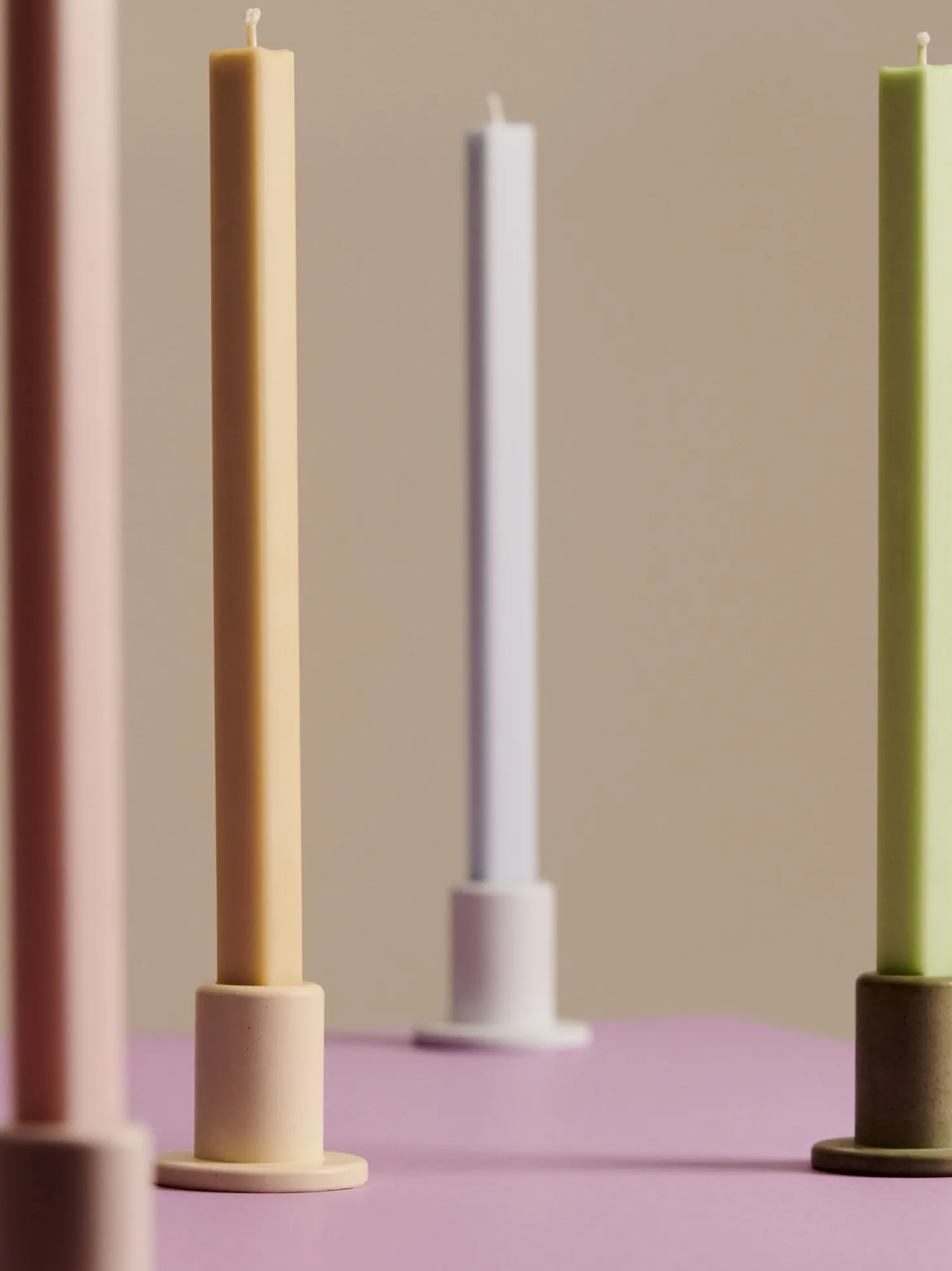 Hay - Square Candle - Raspberry