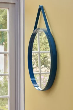 HAY - "Strap Mirror" Spejl Ø70 cm - Lys grå