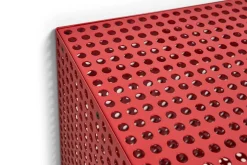 Hay - Vægskab - Perforated Cabinet Wall - Small - Wine Red - H45 x B89 x D40