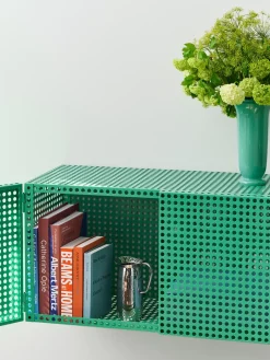 Hay - Vægskab - Perforated Cabinet Wall - Small - Wine Red - H45 x B89 x D40
