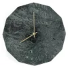 Hemverk - Vægur - Grøn Marmor - Grøn/Guld - Ø28 cm