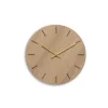 Hemverk - Vægur - Light Oak - Eg/Guld - Ø28 cm