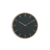 Hemverk - Vægur - Lys Eg/Mørkegrøn - Kobber visere - Ø28 cm