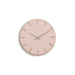 Hemverk - Vægur - Lys Eg/Powder Dusty Rose - Sølv visere - Ø28 cm